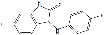 6-fluoro-3-[(4-fluorophenyl)amino]-2,3-dihydro-1H-indol-2-one 구조식 이미지