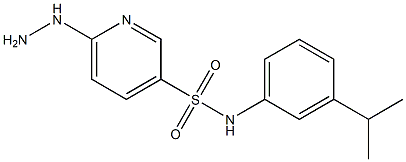6-hydrazinyl-N-[3-(propan-2-yl)phenyl]pyridine-3-sulfonamide Structure