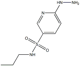 6-hydrazinyl-N-propylpyridine-3-sulfonamide 구조식 이미지