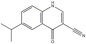 6-isopropyl-4-oxo-1,4-dihydroquinoline-3-carbonitrile 구조식 이미지