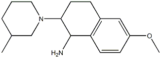 6-methoxy-2-(3-methylpiperidin-1-yl)-1,2,3,4-tetrahydronaphthalen-1-amine Structure