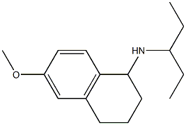 6-methoxy-N-(pentan-3-yl)-1,2,3,4-tetrahydronaphthalen-1-amine Structure