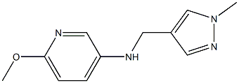 6-methoxy-N-[(1-methyl-1H-pyrazol-4-yl)methyl]pyridin-3-amine Structure