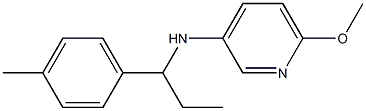 6-methoxy-N-[1-(4-methylphenyl)propyl]pyridin-3-amine Structure