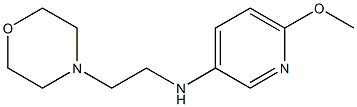 6-methoxy-N-[2-(morpholin-4-yl)ethyl]pyridin-3-amine 구조식 이미지