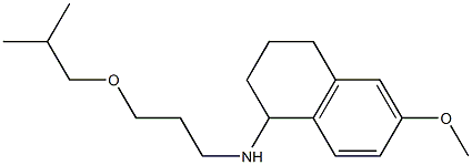 6-methoxy-N-[3-(2-methylpropoxy)propyl]-1,2,3,4-tetrahydronaphthalen-1-amine 구조식 이미지