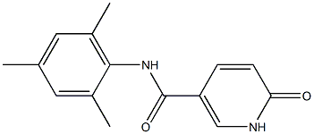 6-oxo-N-(2,4,6-trimethylphenyl)-1,6-dihydropyridine-3-carboxamide 구조식 이미지