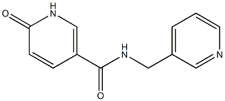 6-oxo-N-(pyridin-3-ylmethyl)-1,6-dihydropyridine-3-carboxamide 구조식 이미지