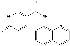 6-oxo-N-(quinolin-8-yl)-1,6-dihydropyridine-3-carboxamide 구조식 이미지