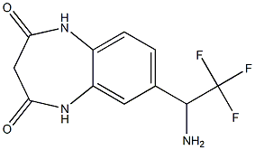 7-(1-amino-2,2,2-trifluoroethyl)-2,3,4,5-tetrahydro-1H-1,5-benzodiazepine-2,4-dione 구조식 이미지