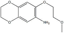 7-(2-methoxyethoxy)-2,3-dihydro-1,4-benzodioxin-6-amine 구조식 이미지