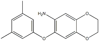 7-(3,5-dimethylphenoxy)-2,3-dihydro-1,4-benzodioxin-6-amine 구조식 이미지