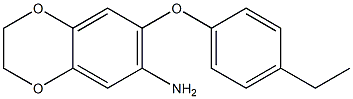 7-(4-ethylphenoxy)-2,3-dihydro-1,4-benzodioxin-6-amine 구조식 이미지