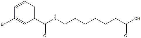 7-[(3-bromobenzoyl)amino]heptanoic acid 구조식 이미지