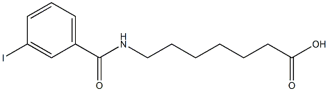 7-[(3-iodophenyl)formamido]heptanoic acid 구조식 이미지