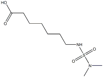 7-[(dimethylsulfamoyl)amino]heptanoic acid 구조식 이미지