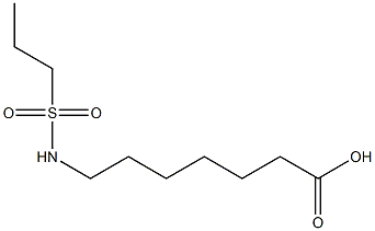 7-[(propylsulfonyl)amino]heptanoic acid 구조식 이미지