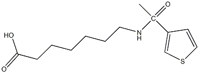 7-[1-(thiophen-3-yl)acetamido]heptanoic acid Structure