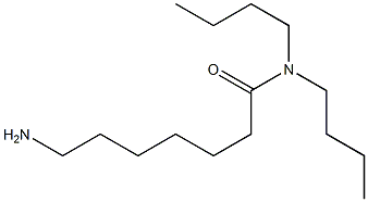 7-amino-N,N-dibutylheptanamide 구조식 이미지