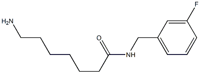 7-amino-N-[(3-fluorophenyl)methyl]heptanamide 구조식 이미지