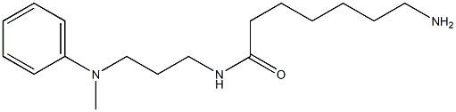 7-amino-N-{3-[methyl(phenyl)amino]propyl}heptanamide Structure