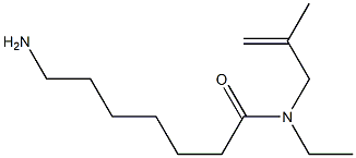 7-amino-N-ethyl-N-(2-methylprop-2-enyl)heptanamide 구조식 이미지