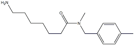 7-amino-N-methyl-N-[(4-methylphenyl)methyl]heptanamide 구조식 이미지