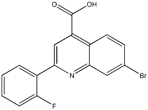 7-bromo-2-(2-fluorophenyl)quinoline-4-carboxylic acid Structure