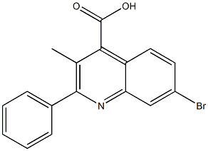 7-bromo-3-methyl-2-phenylquinoline-4-carboxylic acid 구조식 이미지