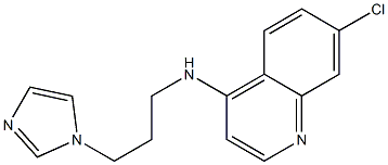 7-chloro-N-[3-(1H-imidazol-1-yl)propyl]quinolin-4-amine Structure