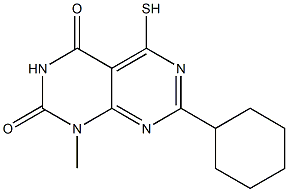 7-cyclohexyl-5-mercapto-1-methylpyrimido[4,5-d]pyrimidine-2,4(1H,3H)-dione Structure