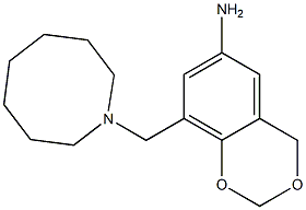 8-(azocan-1-ylmethyl)-2,4-dihydro-1,3-benzodioxin-6-amine 구조식 이미지