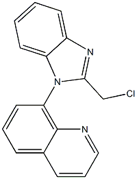 8-[2-(chloromethyl)-1H-1,3-benzodiazol-1-yl]quinoline 구조식 이미지