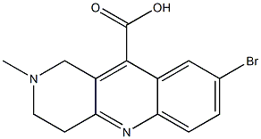 8-bromo-2-methyl-1,2,3,4-tetrahydrobenzo[b]-1,6-naphthyridine-10-carboxylic acid 구조식 이미지
