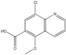 8-chloro-5-methoxyquinoline-6-carboxylic acid 구조식 이미지