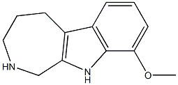 9-methoxy-1H,2H,3H,4H,5H,10H-azepino[3,4-b]indole 구조식 이미지