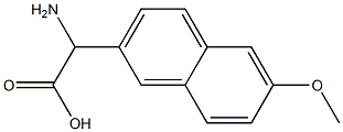 amino(6-methoxy-2-naphthyl)acetic acid Structure