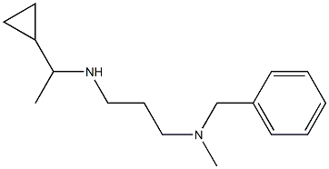 benzyl({3-[(1-cyclopropylethyl)amino]propyl})methylamine 구조식 이미지