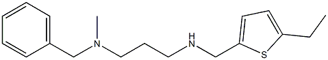 benzyl(3-{[(5-ethylthiophen-2-yl)methyl]amino}propyl)methylamine 구조식 이미지