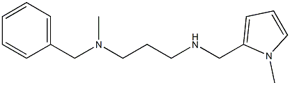 benzyl(methyl)(3-{[(1-methyl-1H-pyrrol-2-yl)methyl]amino}propyl)amine Structure