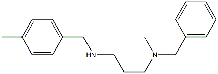 benzyl(methyl)(3-{[(4-methylphenyl)methyl]amino}propyl)amine Structure