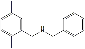 benzyl[1-(2,5-dimethylphenyl)ethyl]amine Structure