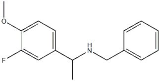 benzyl[1-(3-fluoro-4-methoxyphenyl)ethyl]amine 구조식 이미지