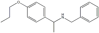 benzyl[1-(4-propoxyphenyl)ethyl]amine Structure