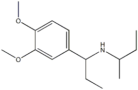 butan-2-yl[1-(3,4-dimethoxyphenyl)propyl]amine 구조식 이미지