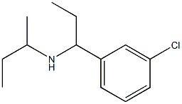 butan-2-yl[1-(3-chlorophenyl)propyl]amine Structure