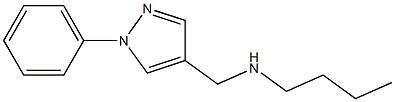 butyl[(1-phenyl-1H-pyrazol-4-yl)methyl]amine Structure