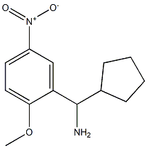 cyclopentyl(2-methoxy-5-nitrophenyl)methanamine 구조식 이미지