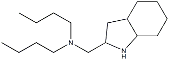 dibutyl(octahydro-1H-indol-2-ylmethyl)amine 구조식 이미지