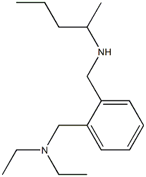 diethyl({2-[(pentan-2-ylamino)methyl]phenyl}methyl)amine Structure